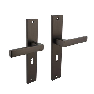 Deurkruk Hera op langschild 245x45mm sleutelgat 56mm antraciet-grijs Deurkruk Hera op langschild 245x45mm sleutelgat 56mm antraciet-grijs