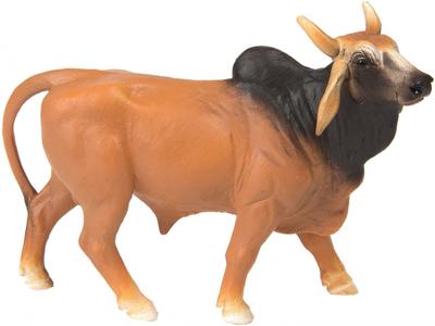 Safari wilde dieren Brahma stier junior 13 cm bruin/zwart Safari wilde dieren Brahma stier junior 13 cm bruin/zwart