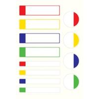 Avery Family gelamineerde etiketten, etui met 24 etiketten, geassorteerde formaten en standaard kleuren - thumbnail