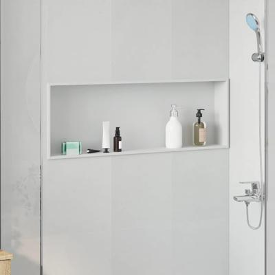 Douche Niche Wit 90 x 30 x 9.5 cm Roestvrij staal