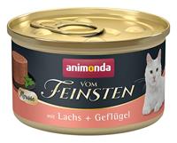 ANIMONDA Vom Feinsten Mousse Salmon and poultry - nat kattenvoer - 85g - thumbnail