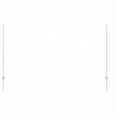 VidaXL Afrasteringspaal 11 pcs zilver 140 cm staal