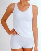 Dames hemd microfiber 7591 - Polyamide dames onderhemd - Naadloos Singlet - XXL - Rood - XXL - thumbnail