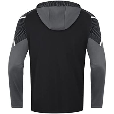 JAKO 6822 Jas Met Kap Performance - Zwart/Antra Light - M