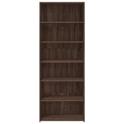 Hoge kast 70x41x185 cm bewerkt hout bruin eikenkleur
