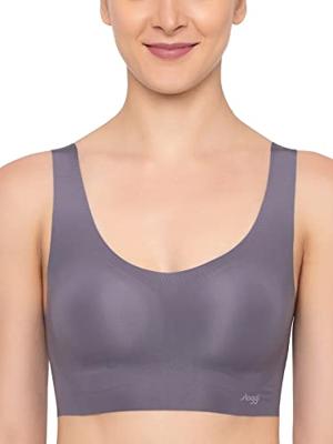 Zero Feel Top met vulling - naadloze bh zonder sluiting - Comfort bh - M - Grijs - M