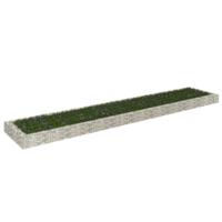 Gabion plantenbak verhoogd 500x100x20 cm gegalvaniseerd staal - thumbnail