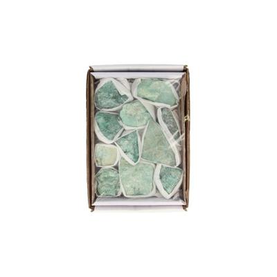 Doosje Fuchsiet ruw 500 gr. - 19 cm - groen - 19 cm