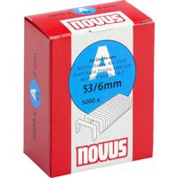 Novus Nietjes 53/6 2000 stuk(s) 106441900 Afm. (l x b) 6 mm x 11.3 mm - thumbnail