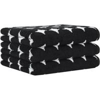 Cawö Cawö Black&White 6279 zwart/wit Badlaken 80x150 - thumbnail