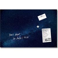 Sigel Artverum Galaxy GL283 Glazen magneetbord (b x h) 60 cm x 40 cm Blauw - thumbnail