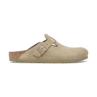 BIRKENSTOCK - Boston | faded khaki Suede Unisex