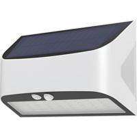 LED Solar Tuinverlichting met Sensor - Wandlamp op Zonne-energie met Bewegingssensor - Brinton Solara - 6W 600lm - Helder/Koud Wit 6500K - IP54 - Wit - thumbnail