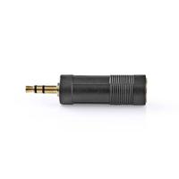 Stereo Audioadapter | 3,5 mm male - 6,35 mm female | 10 stuks | Zwart - thumbnail