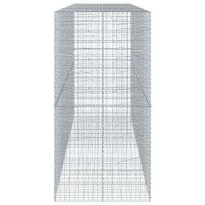 Schanskorf 400x100x200 cm gegalvaniseerd ijzer zilverkleurig