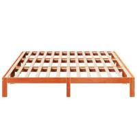 Bedframe zonder matras 270x200 cm massief grenenhout wasbruin - thumbnail