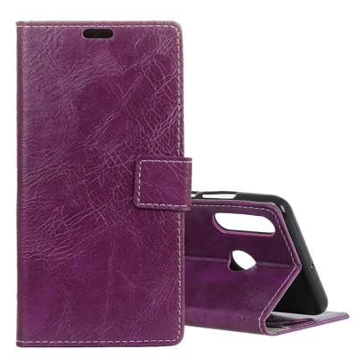 Retro Crazy Horse textuur horizontale Flip lederen case voor Huawei P30 lite met portemonnee & houder & kaartsleuven & fotolijstjes (paars)