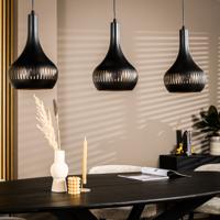 BASE Hanglamp 'Rachel' 3-lamps, kleur Zwart - thumbnail