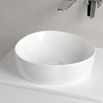 Villeroy & Boch Antao Opzetwastafel - 400 x 395 x 146 mm - Wit Alpin CeramicPlus - zonder overloop 4a7240r1