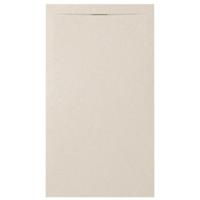 Zenon Essenza Minimal douchevloer - 160x80cm - antislip - antibacterieel - mineraalmarmer - rechthoek - Vertigo cream (beige) 400000000000044952 - thumbnail