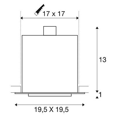 SLV InbouwspotKadux ES111 wit - 115541