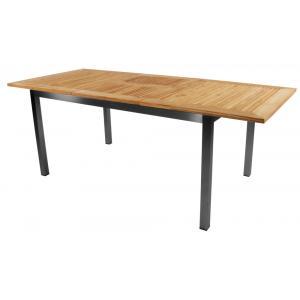 Marmaris tuintafel uitschuifbaar 152/210 met houten tafelblad Marmaris tuintafel uitschuifbaar 152/210 met houten tafelblad