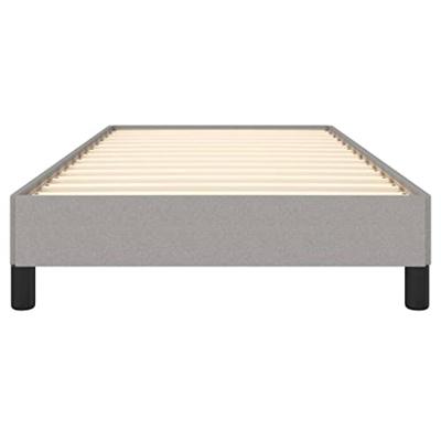 Bedframe zonder matras 90x200 cm stof lichtgrijs
