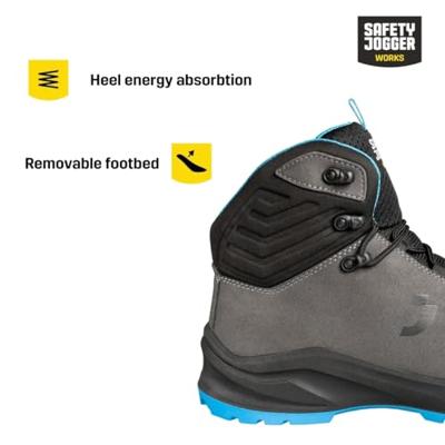 Safety Jogger Modulo S3S Mid | Grijs/Blauw | Maat 36 - 5401124788075