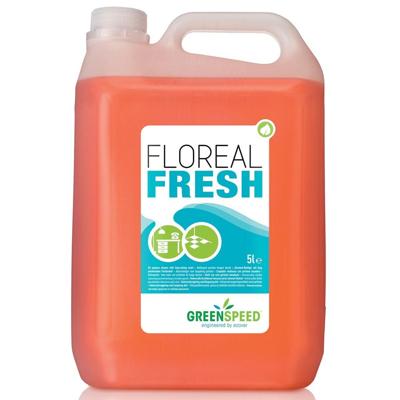 Greenspeed geconcentreerde allesreiniger Floreal Fresh, bloemenparfum, flacon van 5 liter Greenspeed geconcentreerde allesreiniger Floreal Fresh, bloemenparfum, flacon van 5 liter