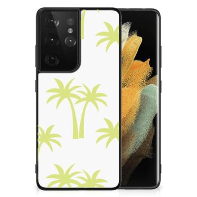 Samsung Galaxy S21 Ultra Bloemen Hoesje Palmtrees