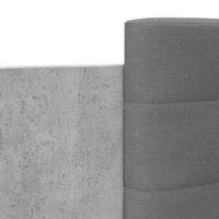Bedframe met hoofdeinde bewerkt hout betongrijs 140x200 cm - thumbnail