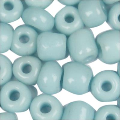 Creativ Company Rocailles, d 3 mm, afm 8/0, gatgrootte 0,6-1,0 mm, turquoise, 25 gr/ 1 doos