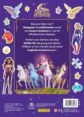 Big Balloon Unicorn academy sticker doeboek