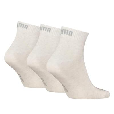 3-paar Quarter sokken - Elastisch katoenen sokken voor dames en heren - Zwart - Grijs - wit - Blauw