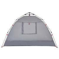 Strandtent 2-persoons waterdicht snelontgrendeling grijs - thumbnail