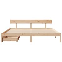 Bedframe zonder matras massief grenenhout 200x200 cm - thumbnail