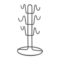 Metaltex Smart Kitchen Mokkenrek voor 6 Mokken 19x36 cm Zwart - thumbnail