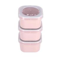 Sunware Sigma Home Lunchbakjes 3 Stuks Roze - thumbnail