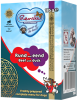 Renske vers bereid rund met eend natvoer hond (tetra) 12 x 185 g - thumbnail