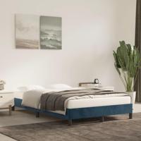 Bedframe zonder matras 120x190 cm fluweel donkerblauw - thumbnail