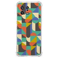 Xiaomi 13 Doorzichtige Silicone Hoesje Funky Retro - thumbnail