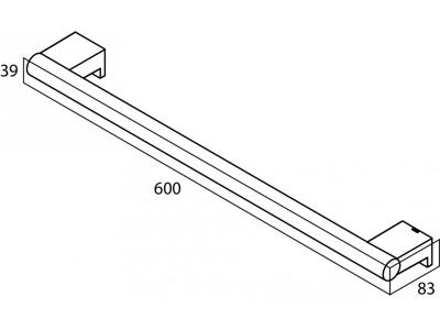 Tiger Badhanddoekrek Bold 60 cm Zwart Tiger Badhanddoekrek Bold 60 cm Zwart