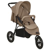 VidaXL Kinderwagen staal taupe - thumbnail