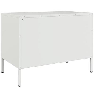Tv-meubel 68x39x50,5 cm staal wit