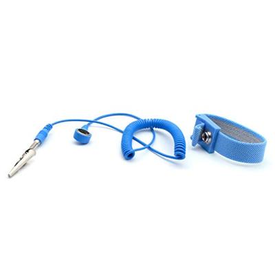 Quadrios ESD-armband Blauw Drukknop 10 mm