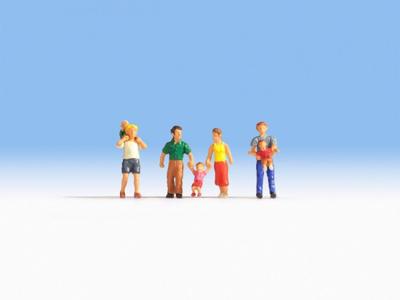NOCH H0 Ouders en kinderen Geverfd, Staand