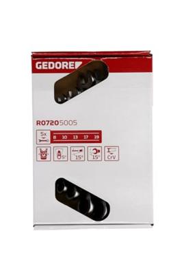 Gedore RED 3300872 R07205005 Steek-ringratelsleutelset 5-delig Sleutelbreedte (metrisch) 07 - 19 mm