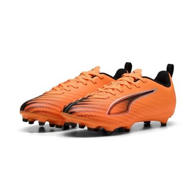 PUMA Ultra 6 Play Gras / Kunstgras Voetbalschoenen (MG) Kids Oranje Zwart Zilver