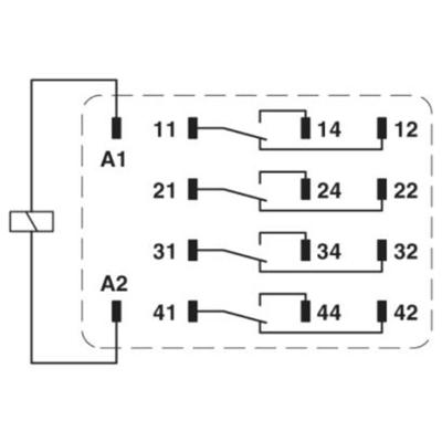 Phoenix Contact REL-IR4/LDP- 48DC/4X21 Industrieel relais 10 stuk(s)