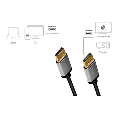 LogiLink DisplayPort AV Aansluitkabel [1x DisplayPort - 1x DisplayPort] 2 m Zwart/grijs